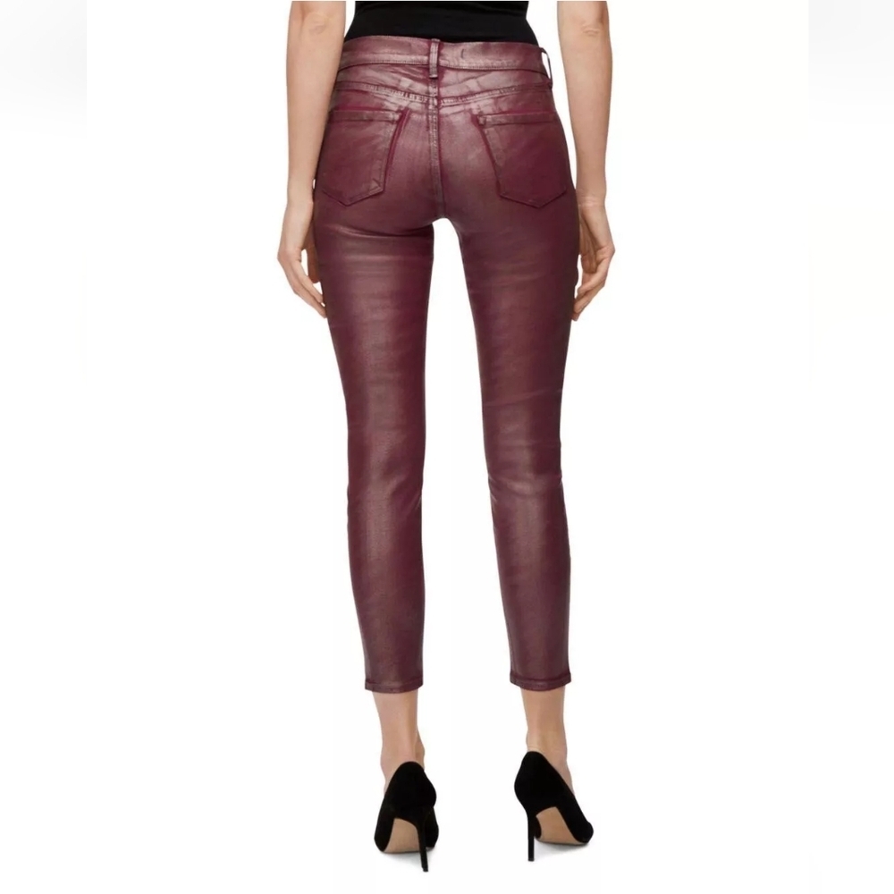 NWT J BRAND MID-RISE CROP SKINNY JEANS IN BITTERSWEET SHIMMER SIZE 27 RETAIL$278 - Picture 4 of 14